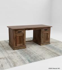 SOLID WOOD DESK W/ 8 DRAWERS