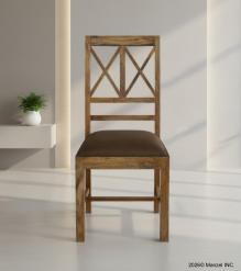 Wood And Leather Chair
