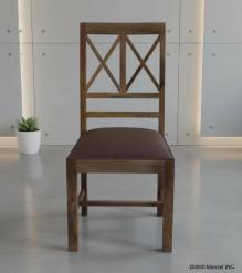 Wood  Leather Chair