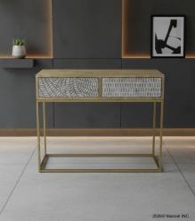 SOLID WOOD & IRON CONSOLE