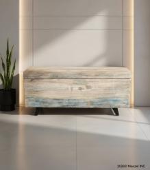 SOLID RECLAIMED TEAK WOOD STORAGE TRUNK / COFFEE TABLE