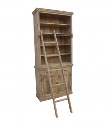 Wooden Book Case Almirah with Ladder 