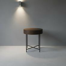 SOLID WOOD & IRON ROUND SIDE TABLE / OCCASIONAL TABLE