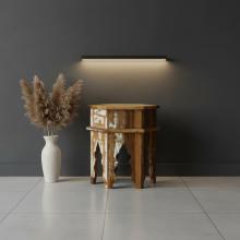 SOLID RECLAIMED TEAK WOOD END TABLE / NIGHTSTAND