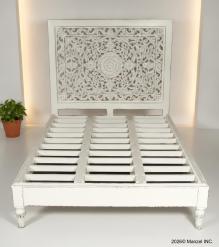 HAND CARVED SOLID WOOD Queen bed