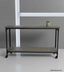 SOLID WOOD & IRON CONSOLE TABLE