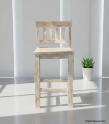 SOLID RECLAIMED TEAK WOOD COUNTER HEIGHT STOOL