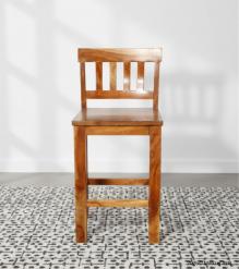 SOLID RECLAIMED TEAK WOOD COUNTER HEIGHT STOOL
