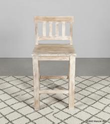 SOLID RECLAIMED TEAK WOOD COUNTER HEIGHT STOOL