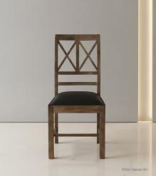 Wood  Leather Chair