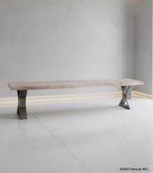 LIVE EDGE SOLID ACACIA WOOD BENCH