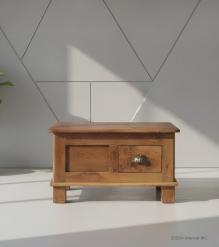 SOLID RECLAIMED WOOD TRUNK BOX W/ DRAWER