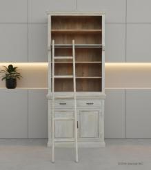 Wooden Book Case Almirah with Ladder
