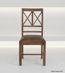 SOLID WOOD &  LEATHER CHAIR