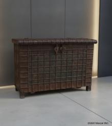 Unique Wood + Metal Indian blanket chest