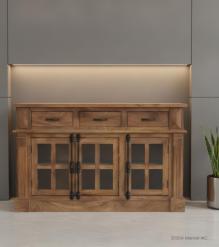 WOODEN SIDEBOARD