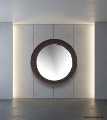 ROUND IRON MIRROR & FRAME