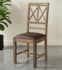 Wood And Leather Chair
