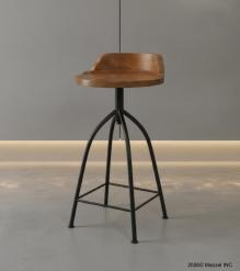WOODEN IRON STOOL