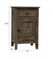 SOLID WOOD NIGHTSTAND / END TABLE