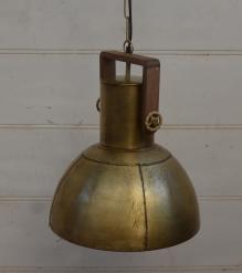 HANGING IRON + WOOD PENDANT LIGHT