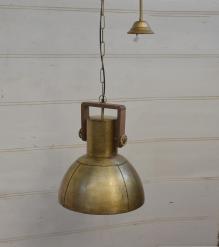 HANGING IRON + WOOD PENDANT LIGHT
