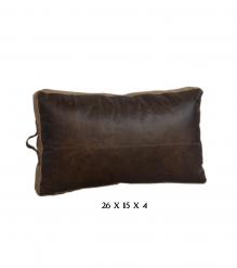 Leather  pillow