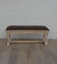 UPHOLSTERED SOLID WOOD BENCH