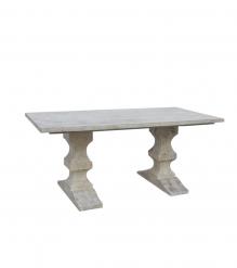 SOLID WOOD PEDESTAL DINING TABLE