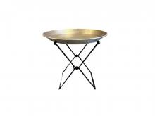 Brass end table