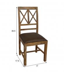 Wood And Leather Chair