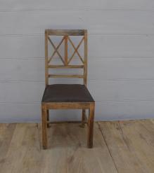 Wood  Leather Chair