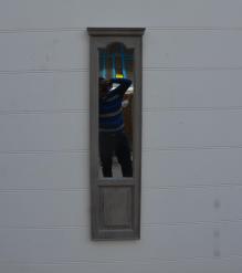 RECLAIMED SOLID WOOD PANEL FRAME & MIRROR