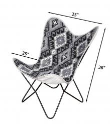 CANVAS & IRON BUTTERFLY CHAIR