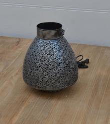 MOROCCAN STYLE METAL LATTICE TABLE LAMP