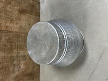 Nickel Barrel End Table