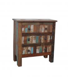 RECLAIMED TEAK SIDE TABLE NIGHTSTAND