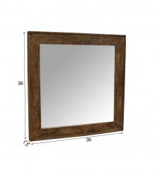 SOLID WOOD FRAME & MIRROR