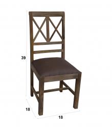 Wood  Leather Chair