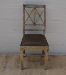 Wood  Leather Chair