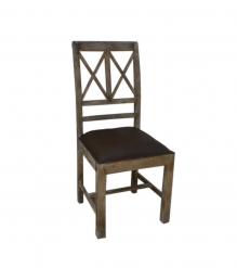 Wood  Leather Chair