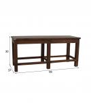 SOLID RECLAIMED WOOD CONSOLE TABLE