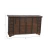 Unique Wood + Metal Indian blanket chest