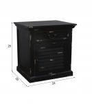 SOLID WOOD END TABLE / NIGHTSTAND W/ 1 DRAWER & 1 DOOR
