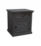 SOLID WOOD END TABLE / NIGHTSTAND W/ 1 DRAWER & 1 DOOR