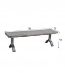 LIVE EDGE SOLID ACACIA WOOD & IRON BENCH