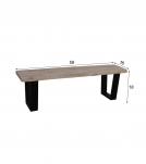 LIVE EDGE SOLID ACACIA WOOD BENCH