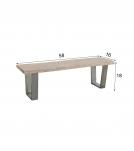 LIVE EDGE SOLID ACACIA WOOD BENCH