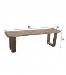 LIVE EDGE SOLID ACACIA WOOD BENCH