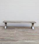 LIVE EDGE SOLID ACACIA WOOD BENCH